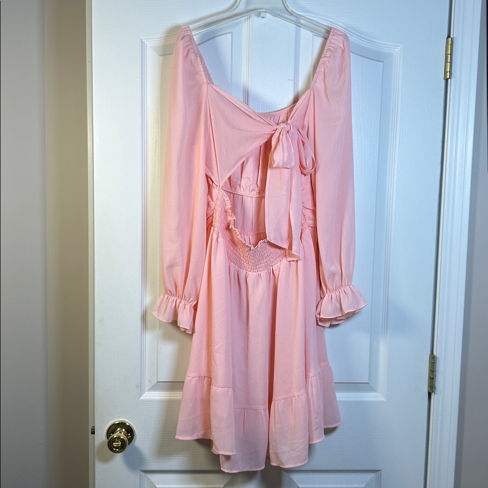 Exlura Pink Backless Dress size XL - Picture 4 of 8